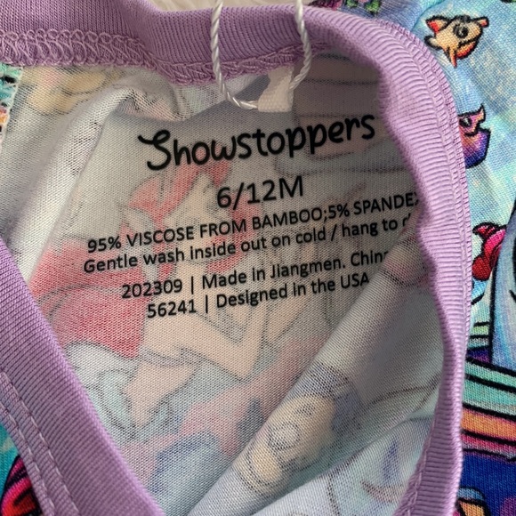 NWT Showstoppers Disney Ariel Bamboo Twirl Bodysuit Dress 6-12M💖 - Picture 3 of 8